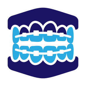 Orthodontics, Tooth, Orthodontist, Brackets, Dental Care, Braces icon
