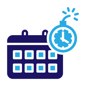 Deadline, Time, Calendar, Date, Bomb, Clock  icon