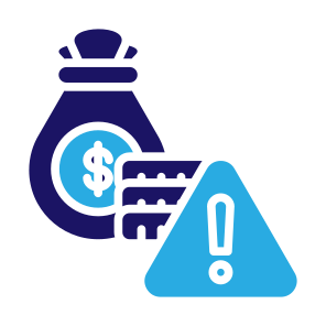 Financial Risk, Warning, Alert, Economy, Finance, Risk icon