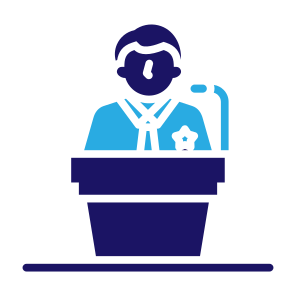 Politician, User, Speech, Conference, Leader,  Campaign  icon