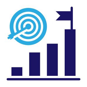 Objective, Marketing, Goal, Statistic, Business icon