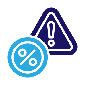 Rate, Warning, Problem, Trouble, Incident  icon