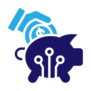 Digital Currency, Digital, Money, Saving, Save Money, Fintech    icon