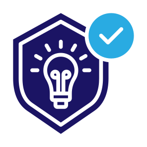 Intellectual Property, Innovation, Idea, Safety, Protection, Security  icon