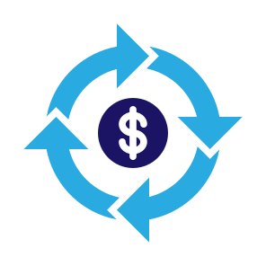 Money Flow, Cash Flow, Rotation, Money, Process, Cycle icon