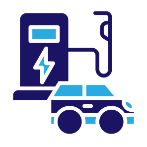 Electric Car, Charging, Charging Station, Green Energy, Car, Transportation, Technology, Ecology, Renewable Energy, Environment, Power icon