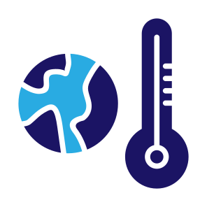 Global Temperature, Global, Warming, Thermal, Temperature, Ecology And Environment, Thermometer, World, Earth icon