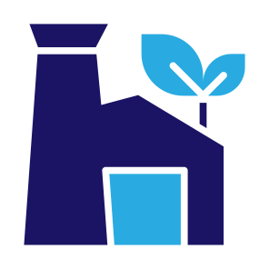 Green Factory, Eco Factory, Eco Industrial, Manufacturing, Ecology And Environment, Green Energy, Manufacture icon