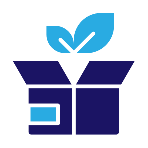 Organic Product, Go Green, Eco Friendly, Organic, Package, Plant, Box icon