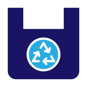 Recycled Plastic, Plastic Bag, Shopping Bag, Plastic, Eco Bag, Recycled, Ecology, Reusable, Ecology And Environment icon