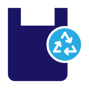 Recycled Plastic, Plastic, Plastic Bag, Bag, Eco Bag, Reusable icon