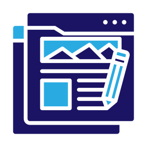 Blogging, Computer,  Web, Write, Website icon