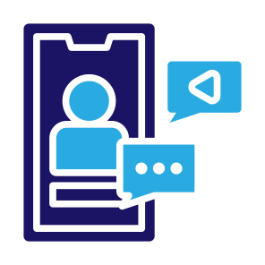 Influencer, Smartphone, People, Communications, Online  icon