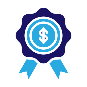 Badge, Ribbon, Money, Dollar, Award, Reward, Bonus icon