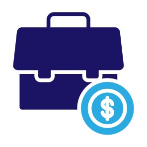 Briefcase, Money, Suitcase, Bag, Dollar, Salary, Portofolio icon