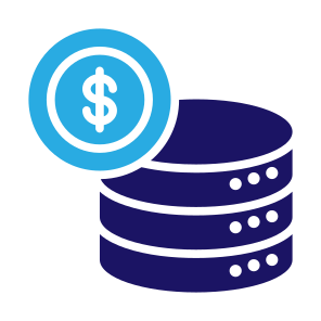 Data, Database, Money, Dollar, Server, Finance, Big Data icon