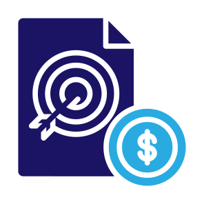 Goal, Target, File, Document, Dollar, Aim, Targeting  icon