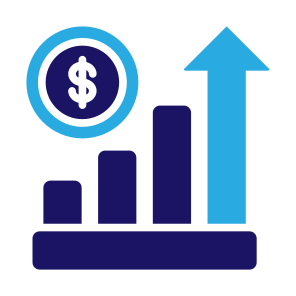 Growth, Money, Graph, Dollar, Financial, Profit  icon