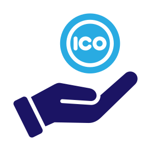 Ico, Money, Hand, Coin, Blockchain, Cryptocurrency  icon