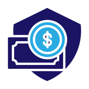 Security, Money, Shield, Dollar, Coin, Pay, Cash, Protected, Banking icon