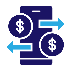 Transaction, Smartphone, Dollar, Electronic, Banking, Payment Method, Mobile Payment, Online Payment icon