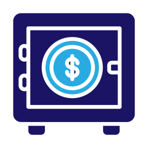 Vault, Security, Dollar, Saving, Locker, Banking, Safe Box, Safe Deposit icon