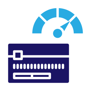 Credit Score, Speedometer, Credit Card, Score, Performance icon
