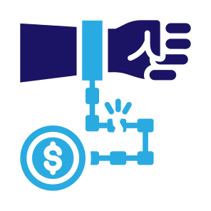 Debt, Dollar, Prisoner, Shackle, Chain icon