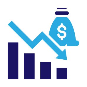 Recession, Statistics, Decrease, Bankruptcy,  Economic Crisis  icon