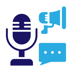 Digital Marketing, Podcast, Promotion, Advertising, Marketing, Microphone icon