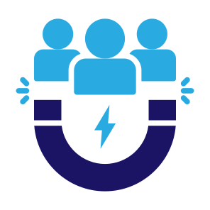 Lead Generation, Marketing, Attraction, Magnetism, Attract, User Engagement icon