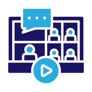 Webinar, User, Communications, Seminar, Online Learning, Online Course icon