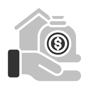 Asset, Loan, Real Estate, Money Bag, Takeover icon