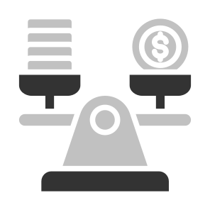 Balance, Scale, Money, Expense, Spending icon