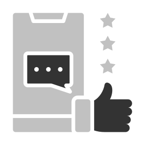 Review, Feedback, Rating, Thumb Up, Hands And Gestures  icon