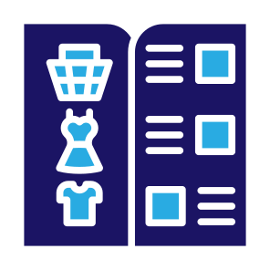 Catalog, Shopping, List, Products, Clothes, Brochure icon