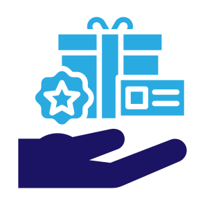 Loyalty Program, Points, Star, Gift, Reward, Card icon