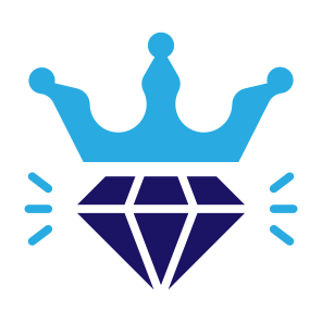 Luxury, Rich, Premium, Diamond, Crown, Royal icon