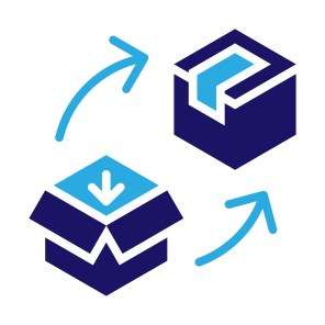 Packaging, Box, Wrap, Open, Product, Delivery  icon