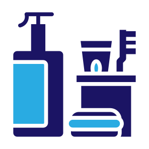 Toiletries, Hygiene, Bathroom, Shampoo, Essentials, Soap icon
