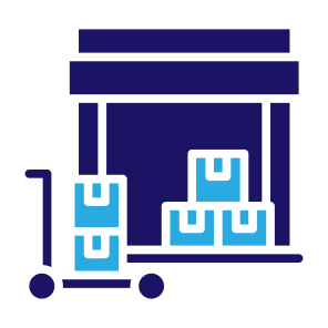 Wholesaler, Boxes, Supply, Stock, Distribution, Bulk icon