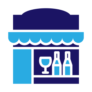 Wine Shop, Liquor, Alcohol, Drink, Store, Bottle icon