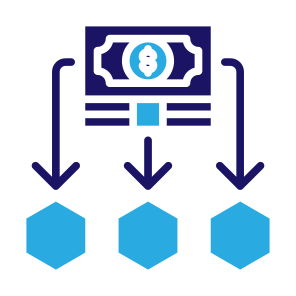 Expenses, Money, Structure, Planning, Cost, Allocation icon