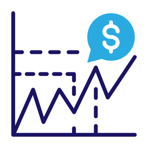 Aggregate Demand, Aggregate, Line Chart, Report, Analysis, Statistics icon