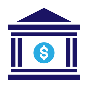 Bank Account, Bank, Saving, Monetary, Finance, Building   icon