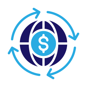 Circular Economy, Global Economy, Cash Flow, World Wide, Investment, Economy  icon