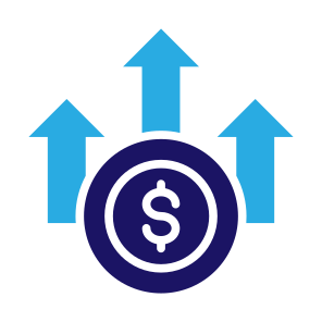 Increase, Growth, Income, Investment, Economy, Money icon