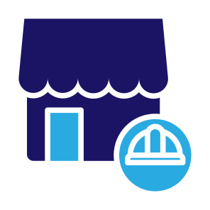 Labor Market, Sector, Workforce, Employment, Hiring, Store icon