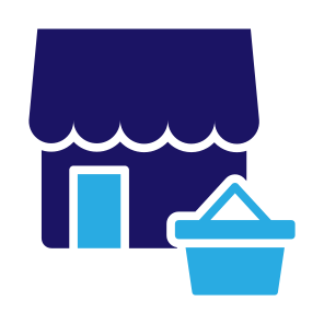 Retail, Supermarket, Merchant, Store, Commerce, Shopping icon