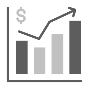 Growth, Value, Graph, Bar Chart, Profit, Money icon